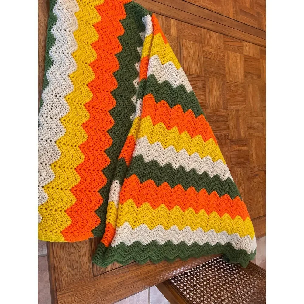 Vintage handmade Afghan circa 1970s